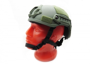 Шлем Fast MH Tactical Helmet с рельсами /олива/