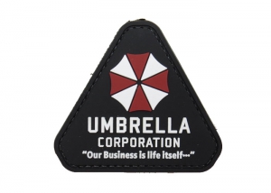 Шеврон "Umbrella Corporation" /треугольник/черный/ размер 64 х 71 мм/