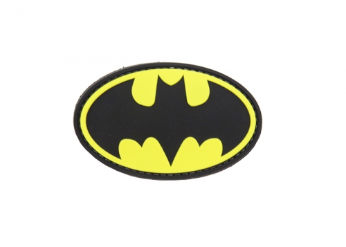 Шеврон "Batman" (Бэтмэн) /черный на желтом/размеры 76х49 мм/