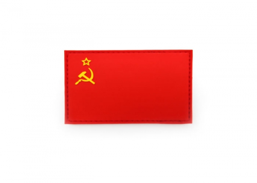 Шеврон "Флаг СССР" / красный/ размер 60х40 мм  