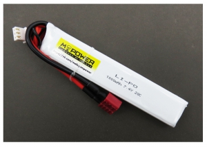 MPower Аккумулятор LIPO 7,4В 1000мАч 15-25C Stick (11.3 × 20 × 102) мм /в трубу приклада М4/Т-разъем/ 