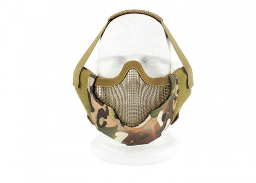 Защитная маска Tactical V8 на нижнюю часть лица/мультикам/ AS-MS0088CP