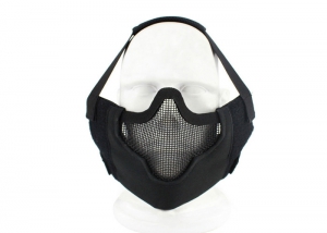 Защитная маска Tactical V8 на нижнюю часть лица/черный/ AS-MS0088B 