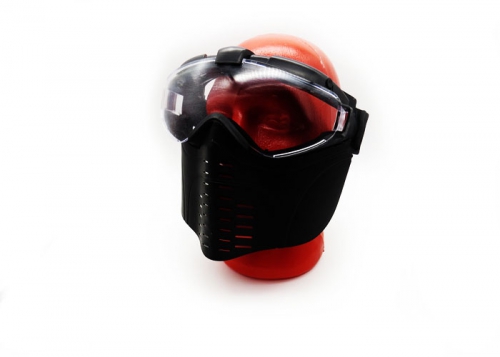 Защитная маска с вентилятором /стекло / TD008/ У