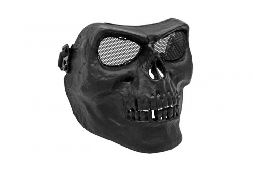 Маска на все лицо Skeleton V2 с сетчатыми очками /черный/AS-MS0015B/