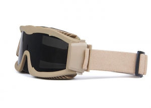 Тактические очки Гром Deluxe со сменными линзами /тан/ AS-GG0038TN 