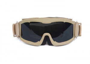 Тактические очки Гром Deluxe со сменными линзами /тан/ AS-GG0038TN 