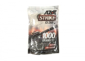 Аzot Strike Шары 0,32 гр (белые, 1 кг, пакет)  