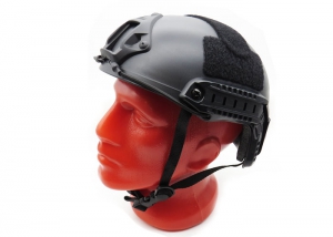 Шлем Fast MH Tactical Helmet с рельсами /черный/