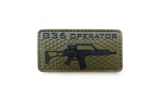Шеврон "G36 operator" /олива с черным / размер 80 х 40 мм  