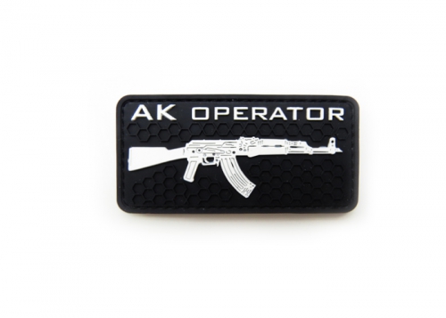 Шеврон "AK operator" /песочный/ размер 80 х 40 мм  