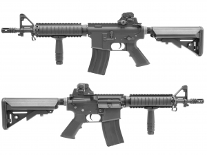 KING ARMS Страйкбольное оружие Colt M4CQB-R+battery+MOFSET (KA-AG-29)
