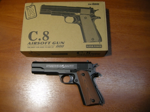 Страйкбольный пистолет C.8 COLT1911